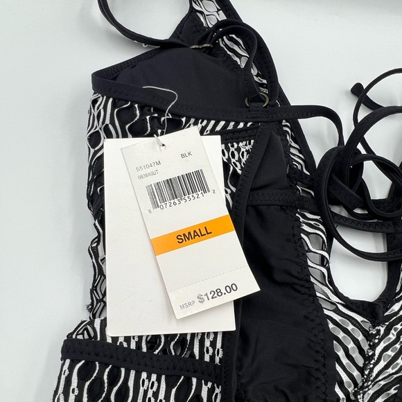 BECCA Black and White One Piece Swimsuit - Picture 7 of 9